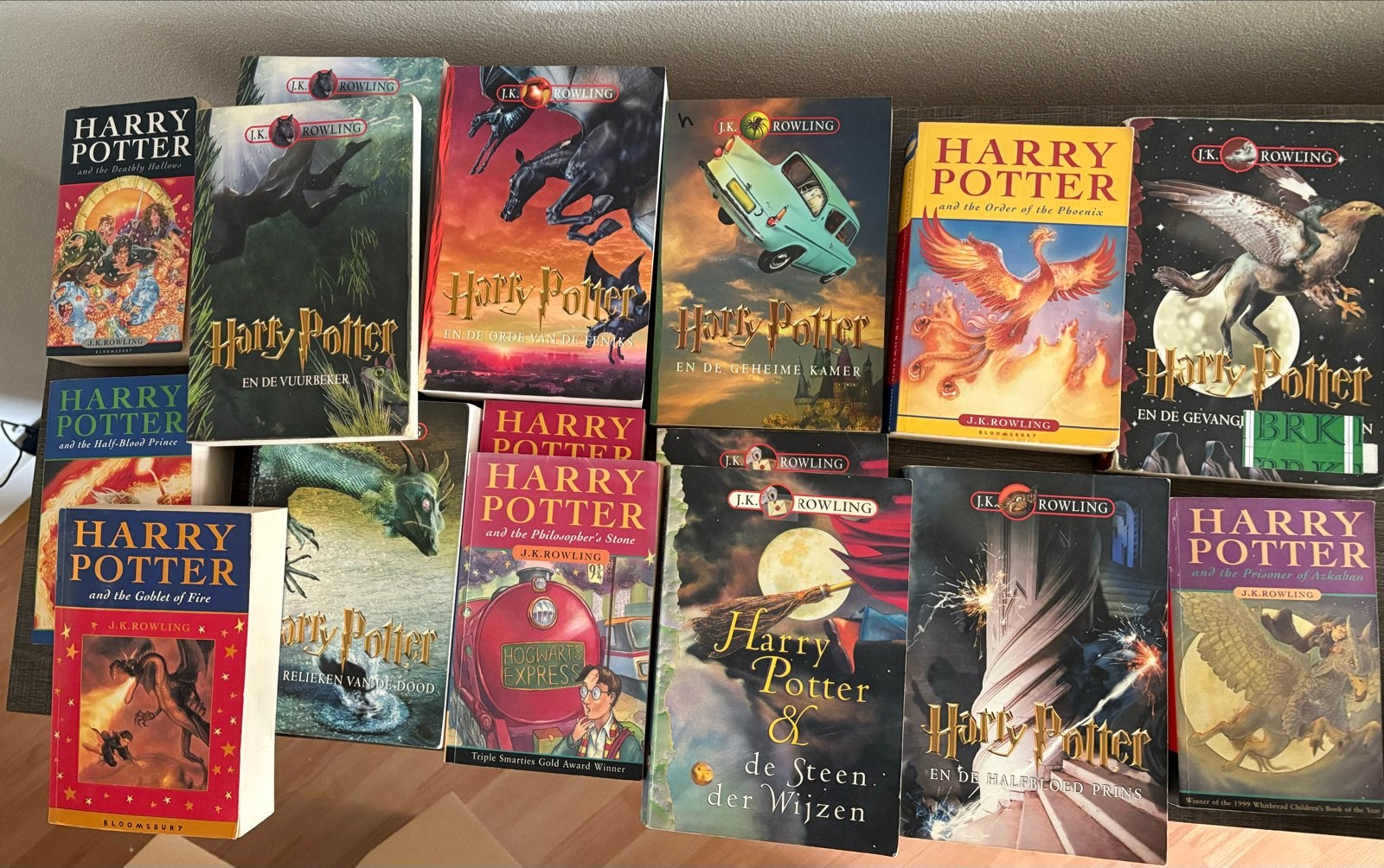 Grote collectie Harry Potter boeken (Engels en Nederlands), Boeken, Ophalen, Gelezen