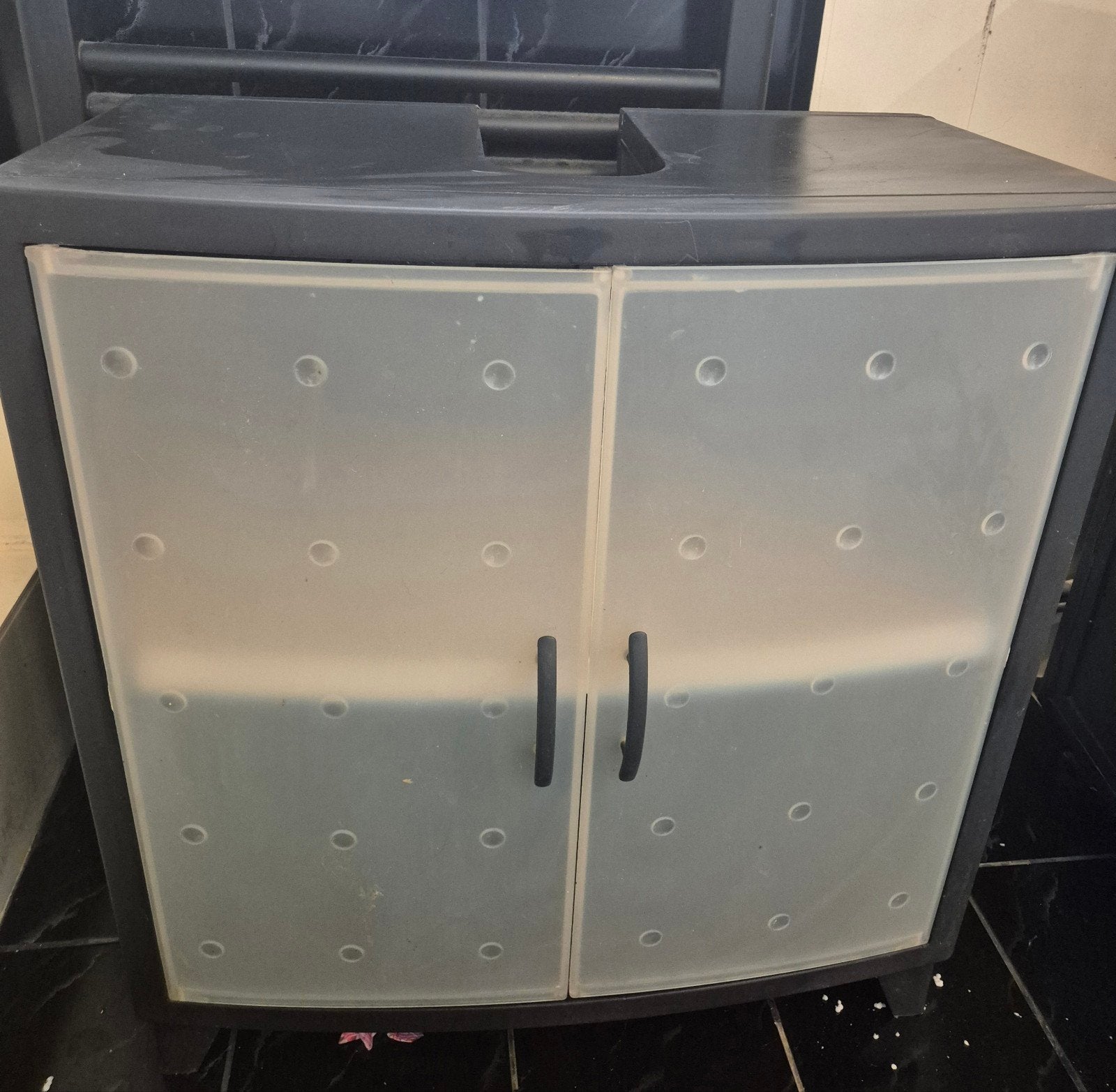 Set van 3 plastic badkamerkastjes - gebruikt, Ophalen, Minder dan 50 cm, Gebruikt, Overige typen