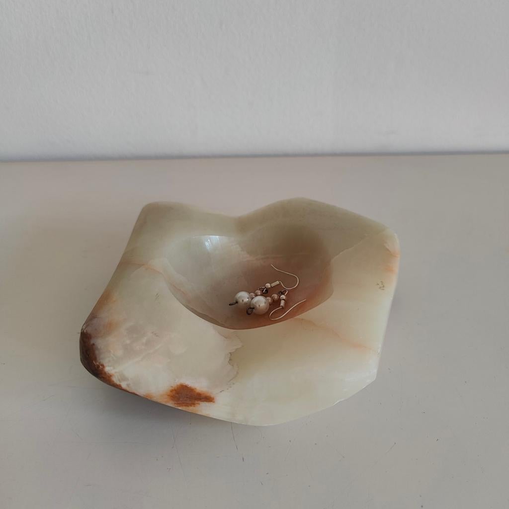 Onyx schaaltje vintage, Vintage, Meerkleurig, Ophalen of Verzenden, Zo goed als nieuw