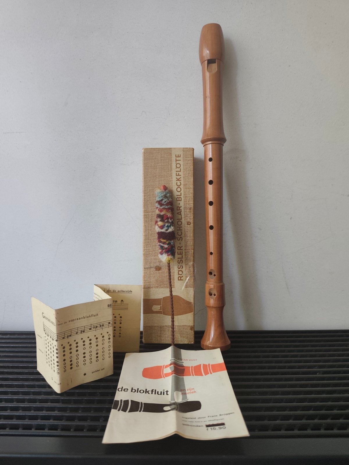 Rössler Scholar Blockflöte vintage altblokfluit, 47 cm, Ophalen of Verzenden, Gebruikt, Alt
