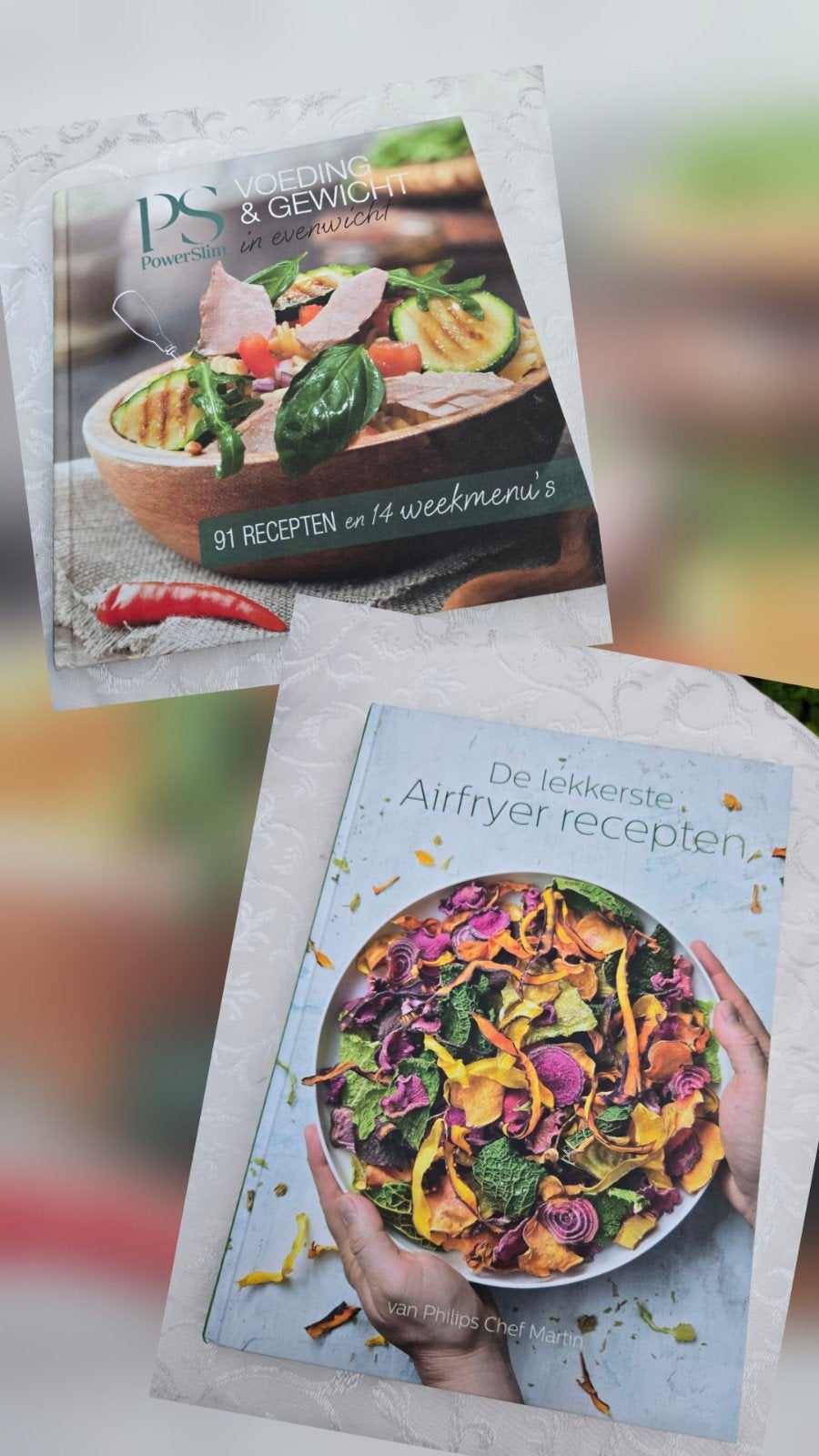 Twee kookboeken • PowerSlim & Airfryer • ongebruikt, Overige typen, Nieuw, Ophalen of Verzenden, Martin Senders