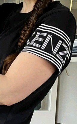 Kenzo tshirt maat m zwart merk t-shirt dames kleding, Maat 38/40 (M), Verzenden, Kenzo, Zwart