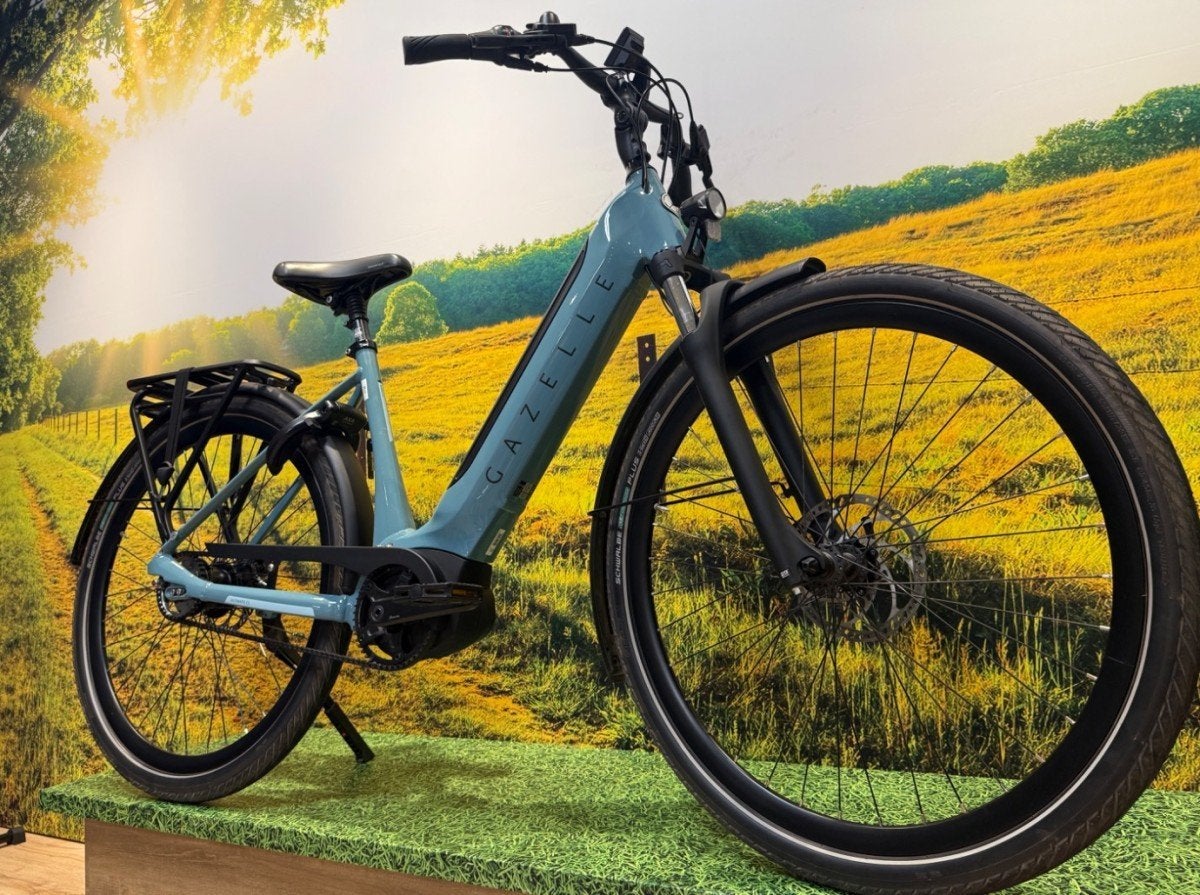 Gazelle Ulitimate C5 HMB Lage instap Denim Blue 49cm, Fietsen en Brommers, Ophalen, Gebruikt, -, -