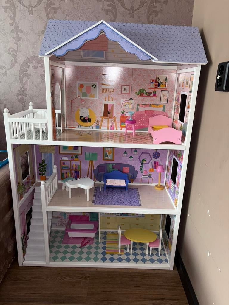 Poppenkast barbie huis, Ophalen, Zo goed als nieuw, Poppenhuis