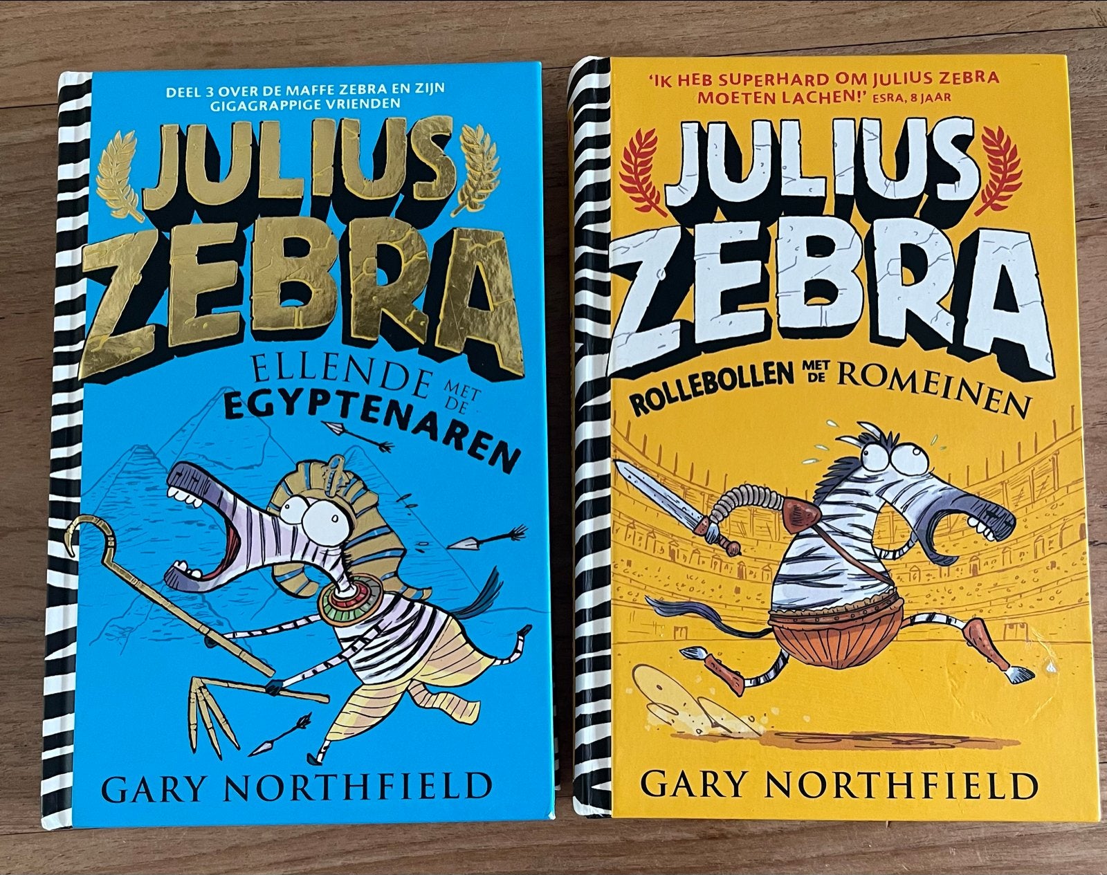 Julius Zebra boeken: Ellende met de Egyptenaren & Rollebolle, Boeken, Ophalen of Verzenden, Zo goed als nieuw, Fictie algemeen