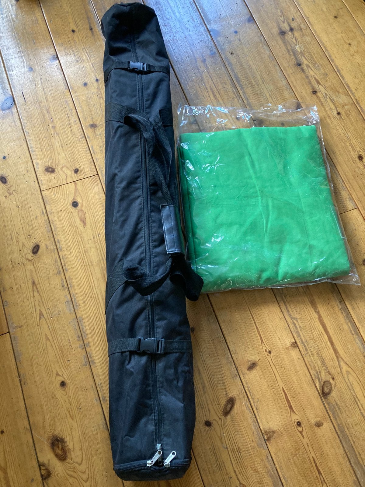 Green screen doek 6x3m met standaard in opbergtas, Audio, Tv en Foto, Ophalen, Zo goed als nieuw, Achtergrond