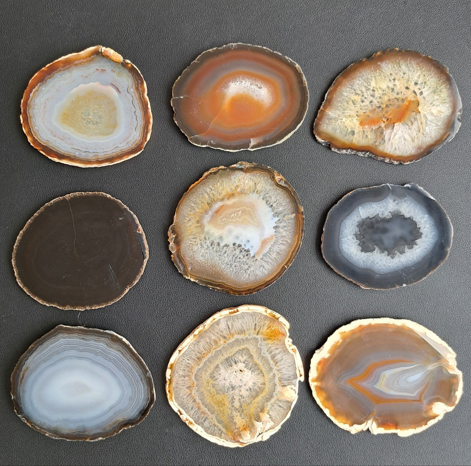 Natuurlijke Agaatschijven edelsteen Agaatschijf edelstenen, Verzamelen, Ophalen of Verzenden