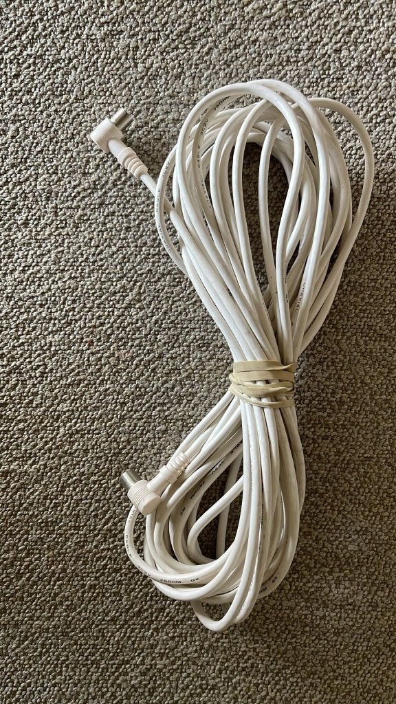 Coax kabel, Ophalen of Verzenden, Gebruikt, 5 tot 10 meter, Coaxiale kabel