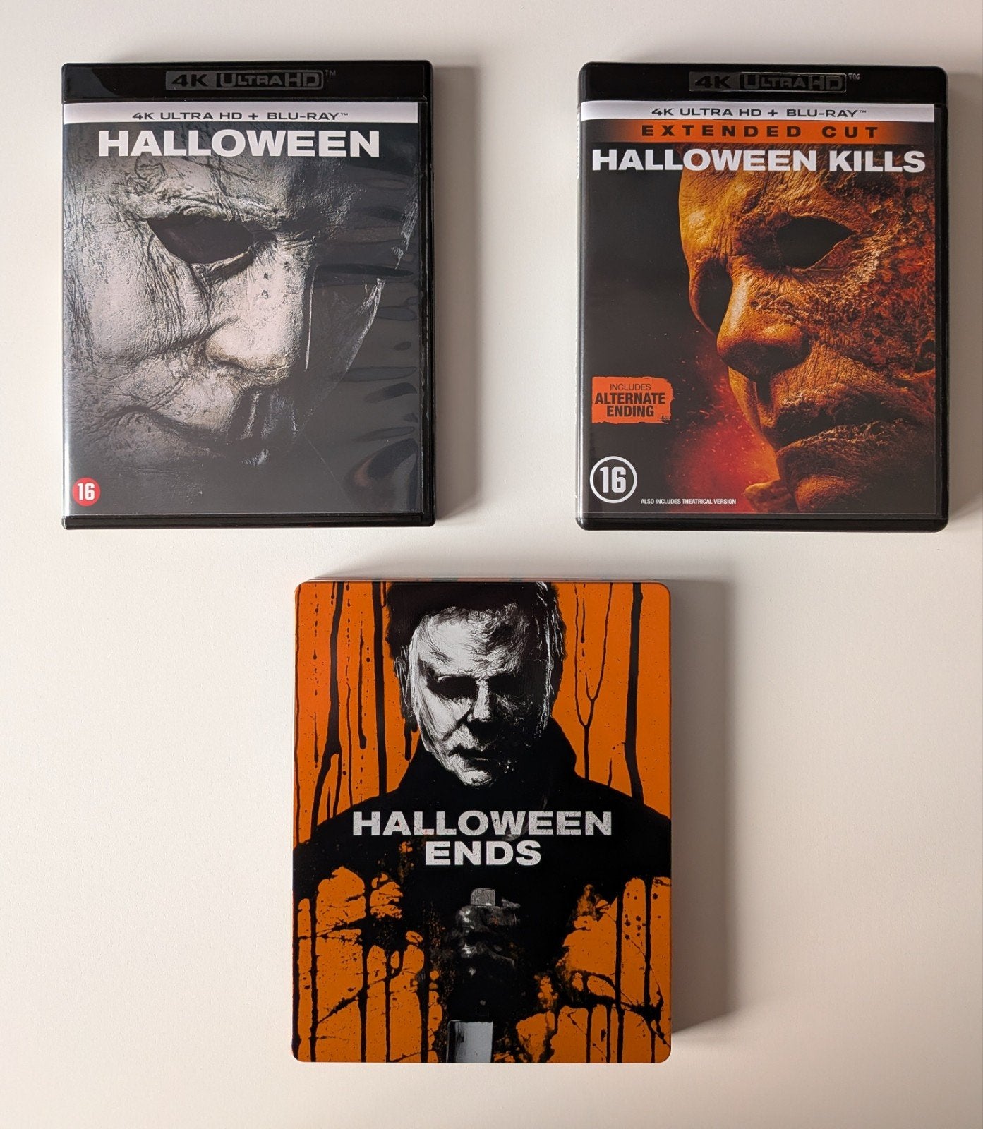 Halloween Trilogie (4K + Blu-ray), Cd's en Dvd's, Horror, Engels, Vanaf 16 jaar, Nederlands