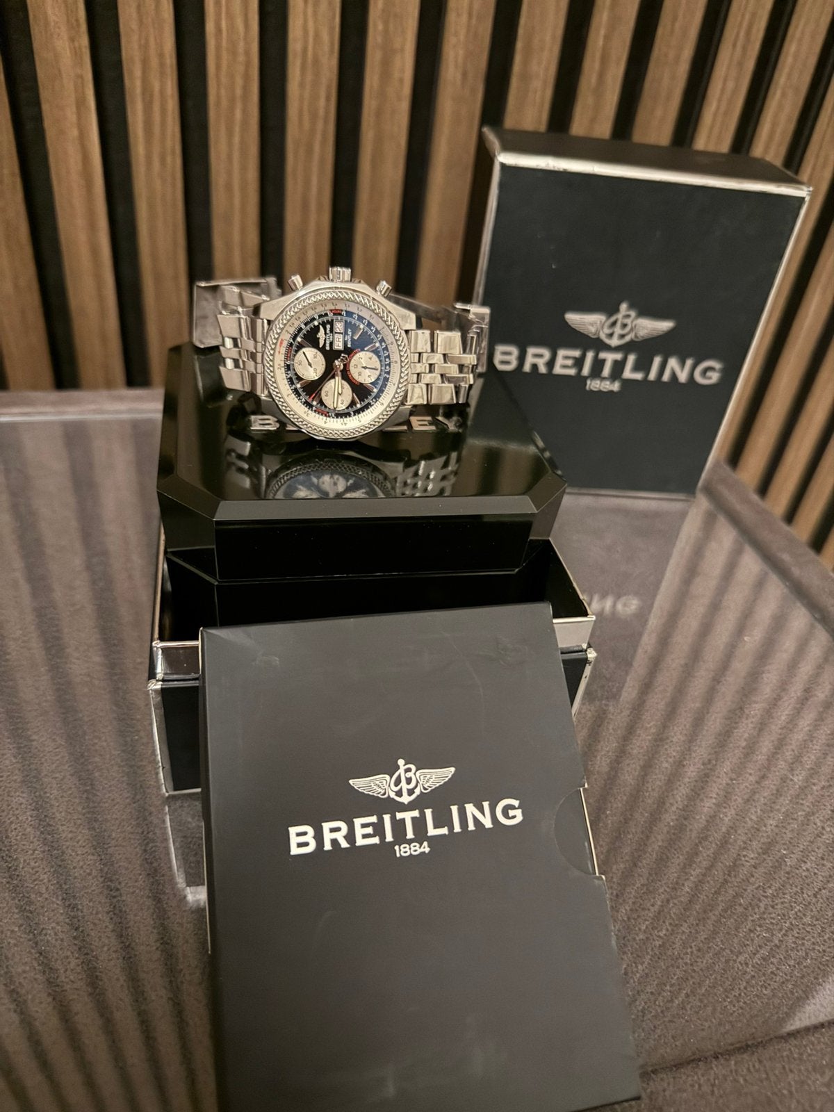 Breitling Bentley GT — model A13362 — zeldzaam, Ophalen, Zo goed als nieuw, Breitling