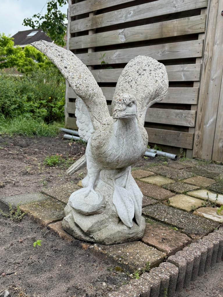 Tuin standbeeld vogel, Ophalen, Gebruikt