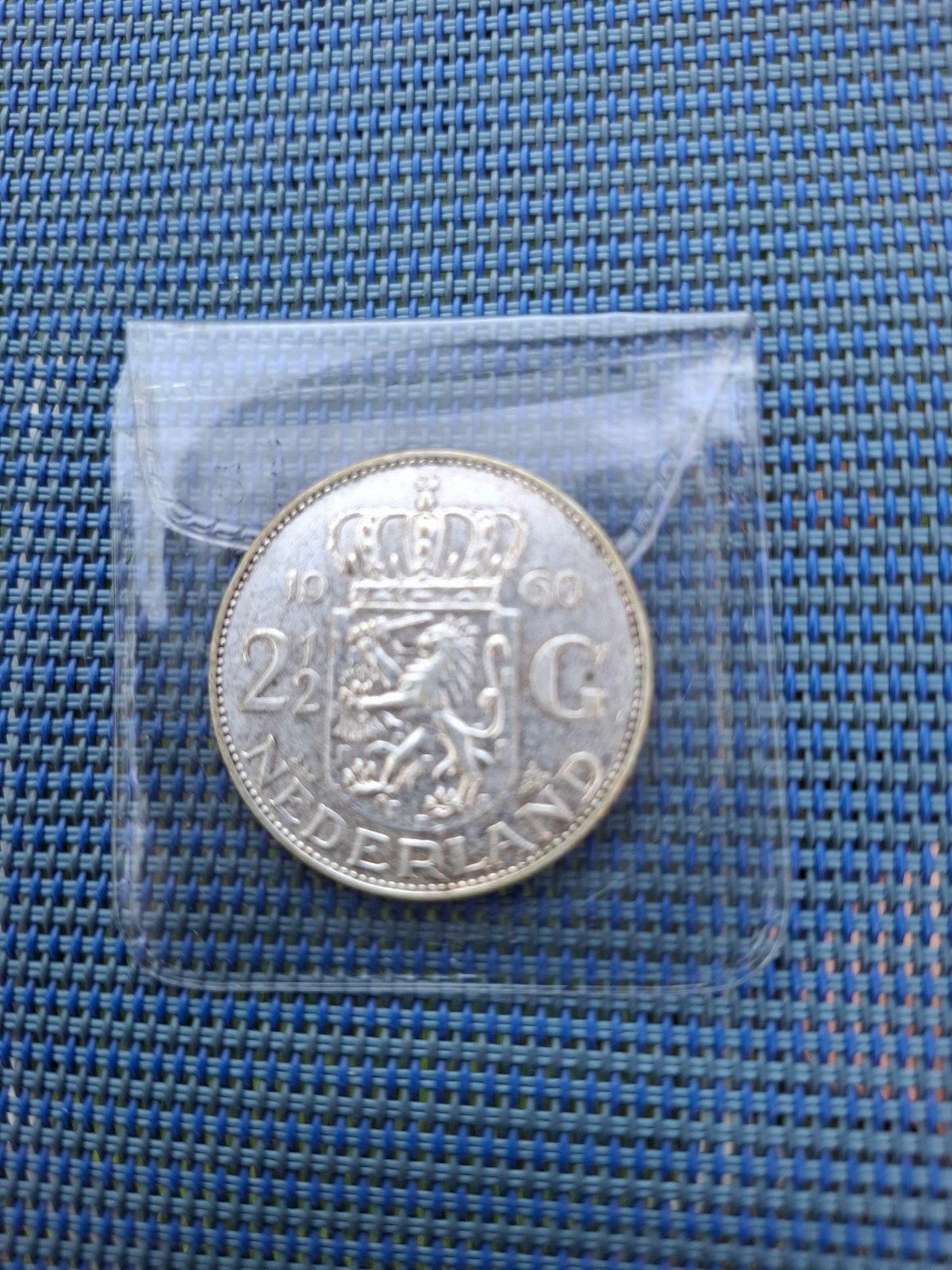 Zilveren 2½ Gulden Munt Koningin Juliana 1960, Ophalen of Verzenden