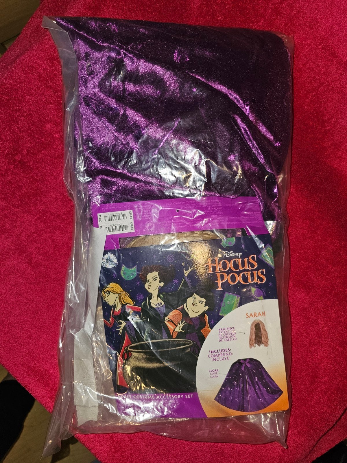 Hocus Pocus Sarah Sanderson set, Ophalen of Verzenden, Overige figuren, Nieuw, Kleding of Textiel