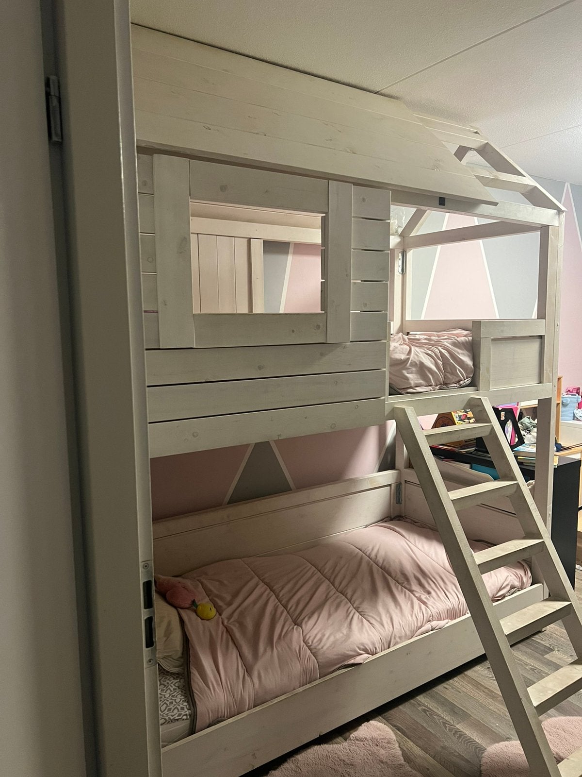 Hut stapelbed, Ophalen, Gebruikt, 90 cm, 160 tot 180 cm
