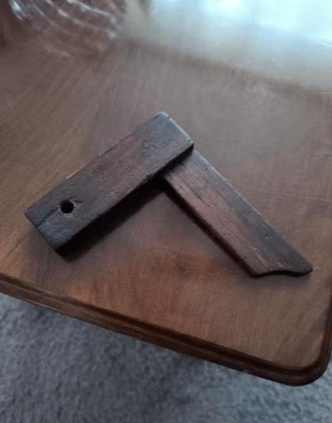 Antieke winkelhaak/blokhaak, Antiek en Kunst, Antiek | Gereedschap en Instrumenten, Ophalen of Verzenden
