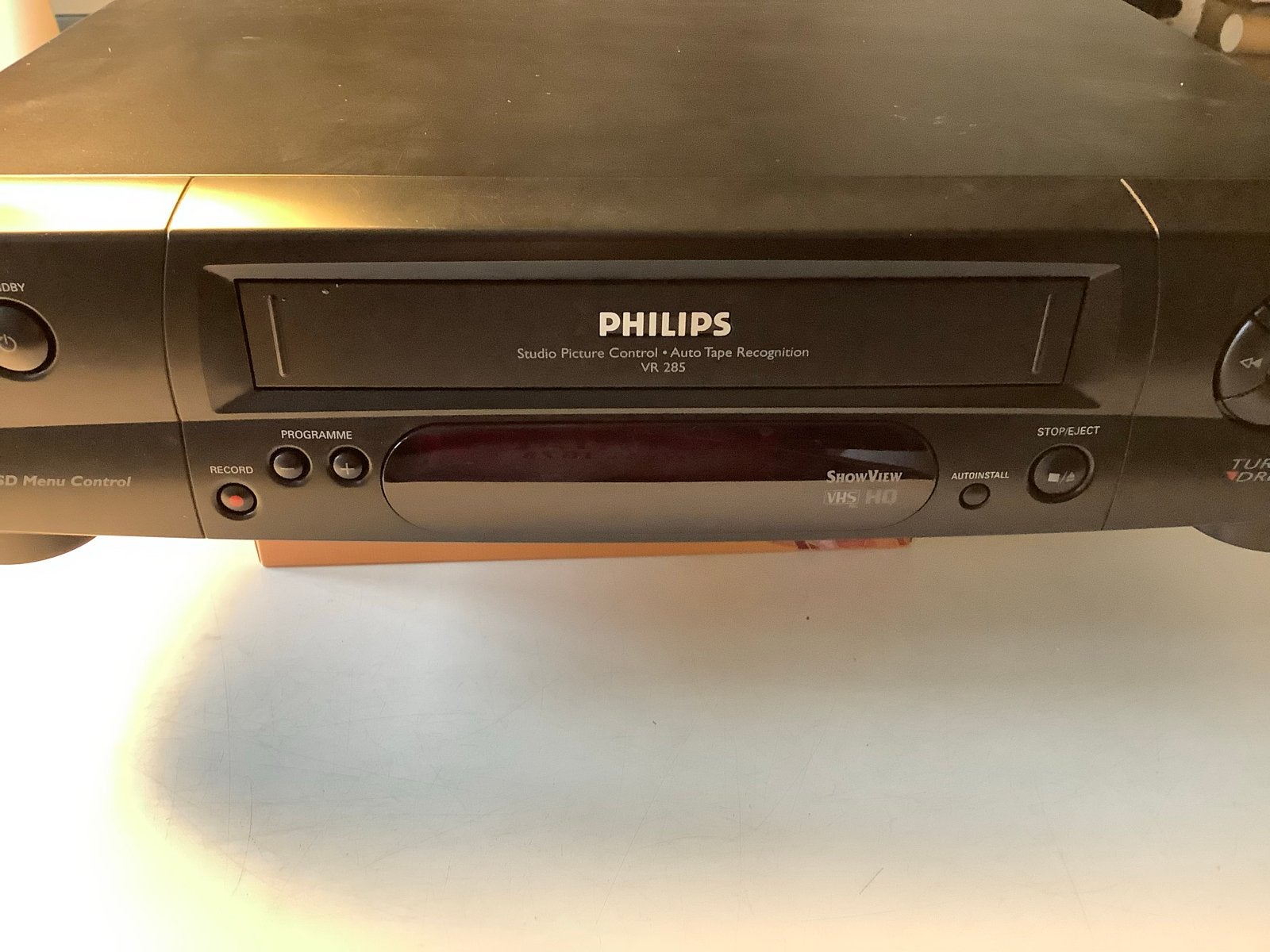 Philips VR 285 VHS-speler - zonder afstandsbediening, Ophalen of Verzenden, Gebruikt, VHS-speler of -recorder