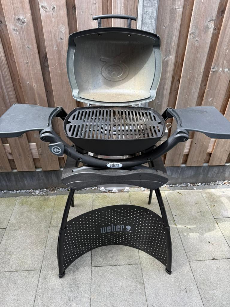 Weber Q1400 elektrische barbecue bbq, Tuin en Terras, Ophalen, Gebruikt