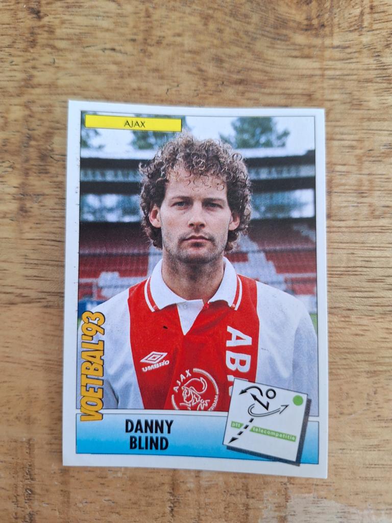 Panini Voetbal '93 Plaatje Danny Blind Ajax, Ophalen of Verzenden