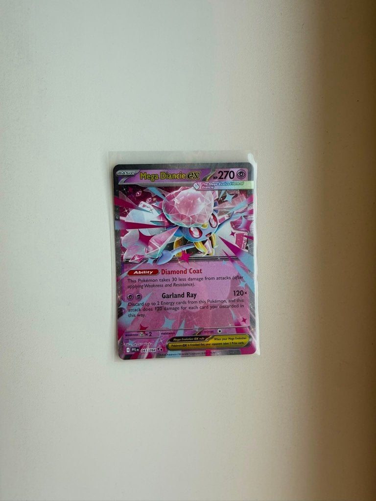 Mega Diancie EX 041 Phantasmal Flames, Ophalen of Verzenden, Nieuw, Losse kaart, Foil