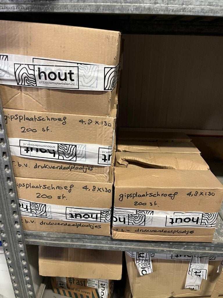 Dakschroeven Eurofast 4,8x130mm 200 stalen dakschroef, Ophalen, 50 tot 100 mm, Schroeven, Nieuw