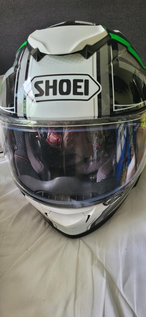 Shoei Integraalhelm - Wit/Groen/Zwart - Maat  xxl, Motoren, Kleding | Motorhelmen, Heren, Ophalen of Verzenden, Integraalhelm