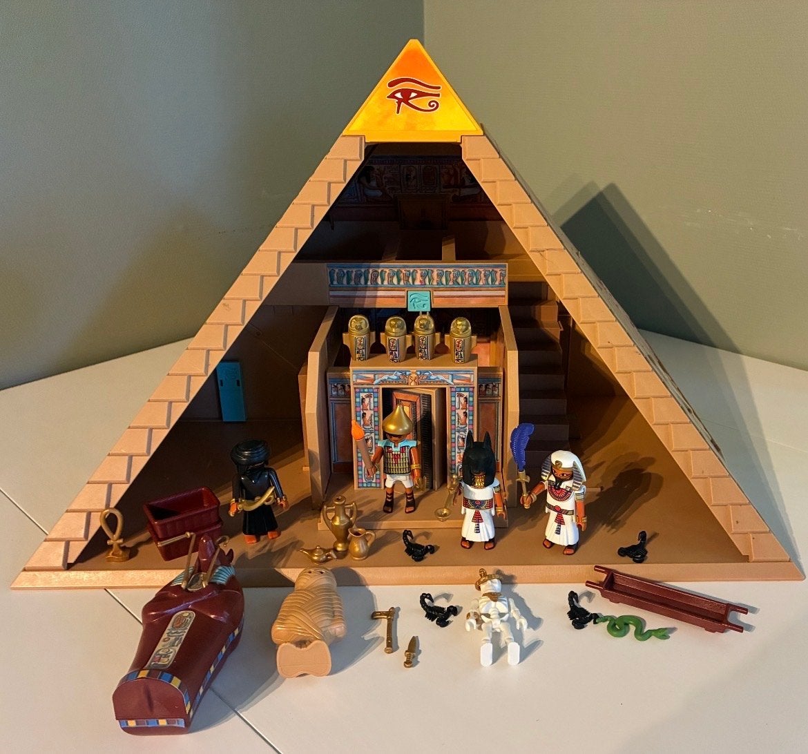 Playmobil Egyptische Piramide zeer uitgebreid 6 sets, Ophalen of Verzenden, Zo goed als nieuw, Historisch