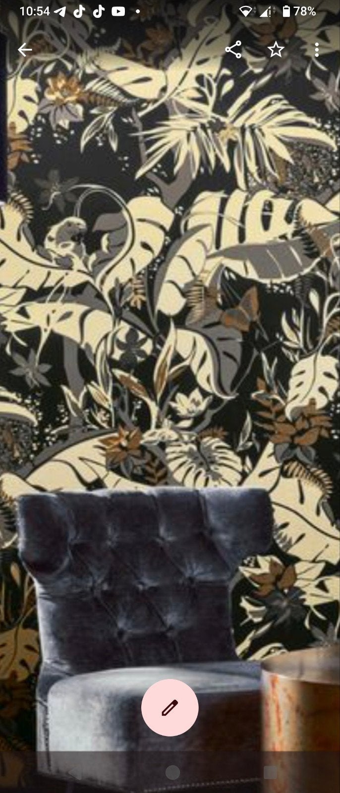 Feroz ARTE Luxury wallpaper, Huis en Inrichting, Stoffering | Behang, Ophalen