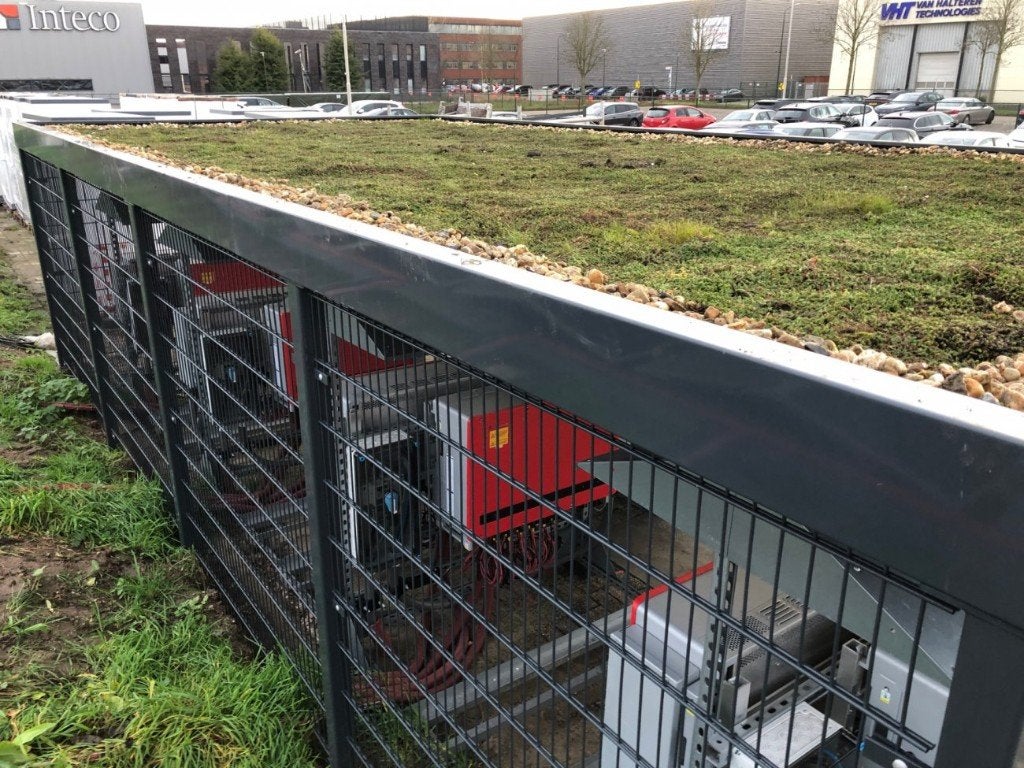 Fietsenstalling met dubbelstaafmat wanden - op maat, Ophalen, Nieuw, Metaal, Fietsenberging