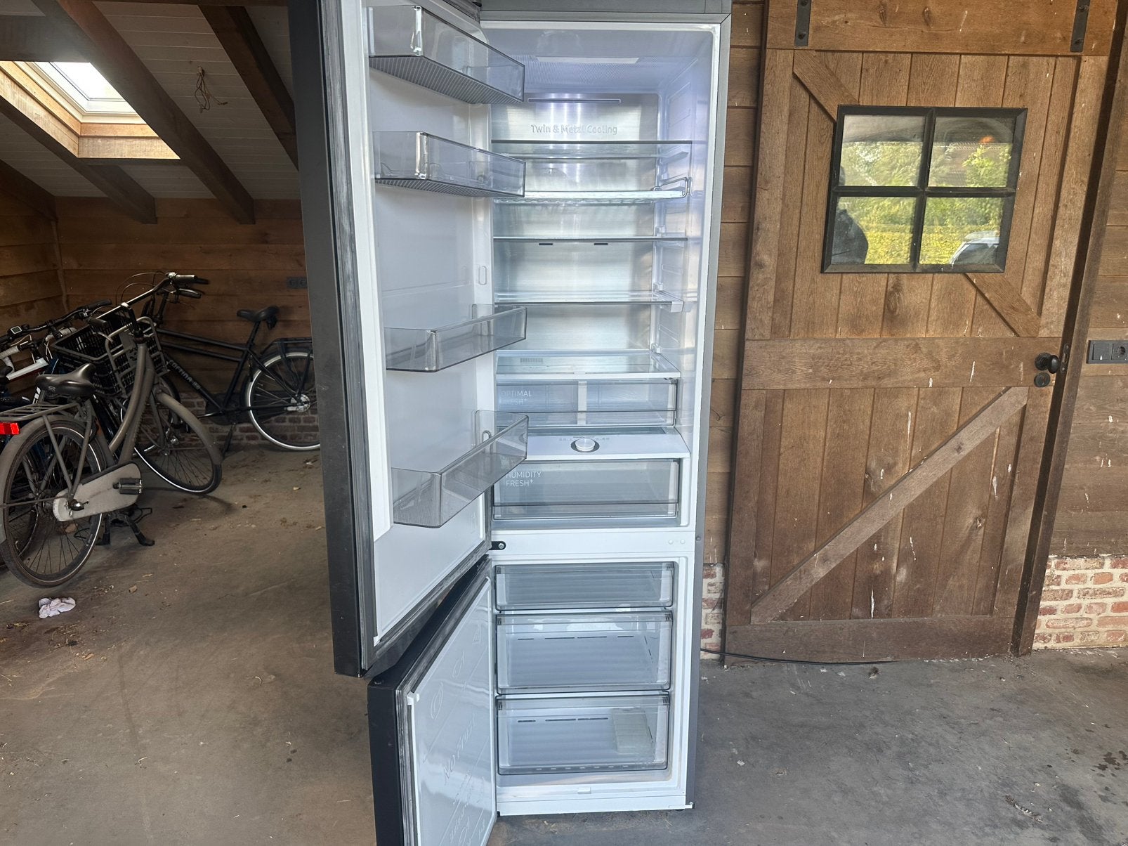 Vrijwel nieuwe Samsung koel-vriescombinatie 387L SmartThings