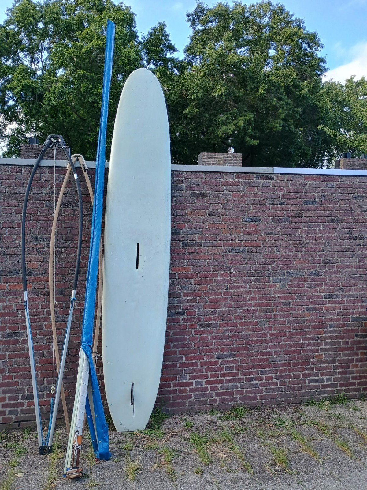 Complete ten Cate Windsurfset met Plank, Zeil, Giek en Mast, Watersport en Boten, Windsurfen, Gebruikt, 5 tot 6.5 m², 300 cm of meer