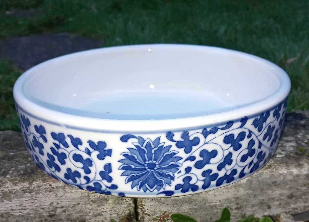 Blauw-wit porseleinen waskom uit Jingdezhen, Ophalen of Verzenden