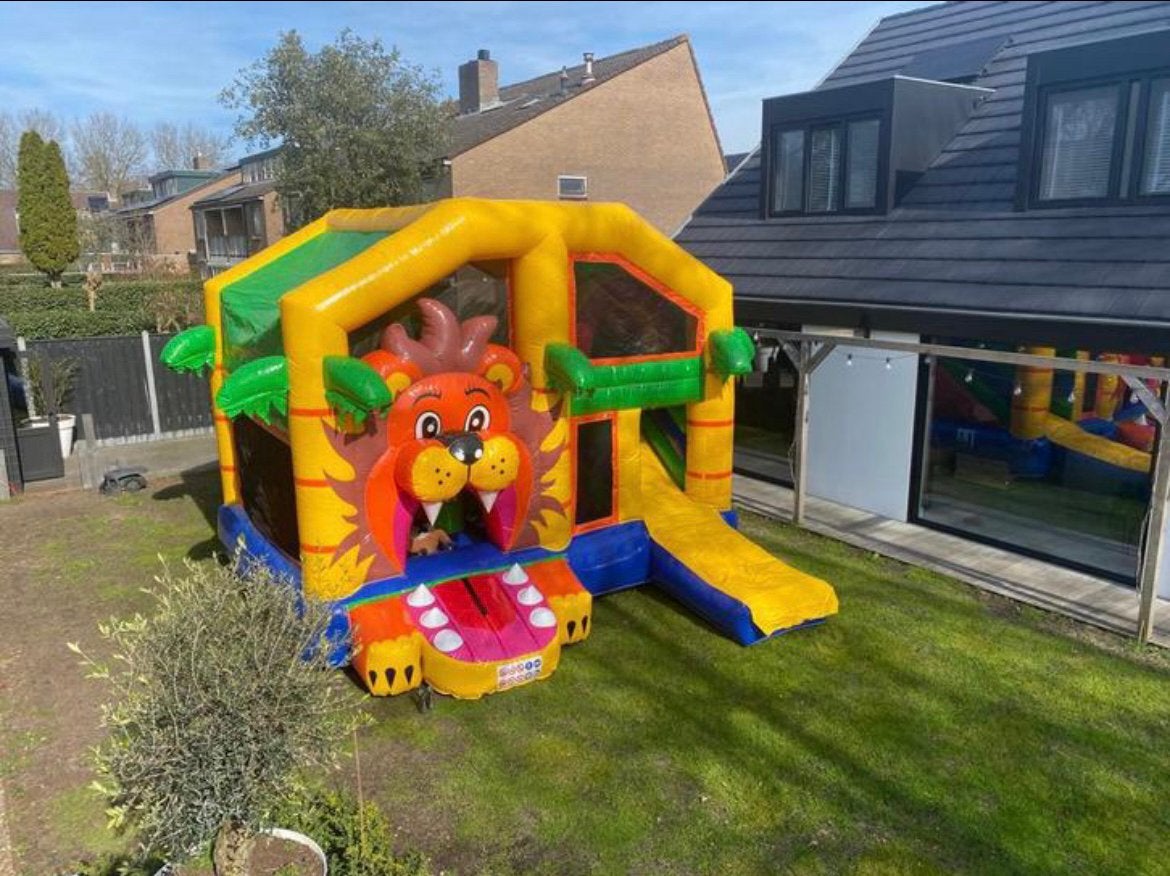 Springkussens te huur, Ophalen of Verzenden, Zo goed als nieuw, Glijbaan