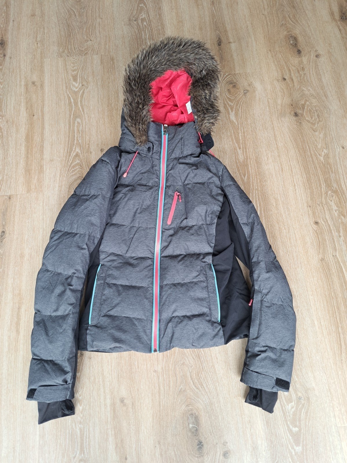 Roxy Skijas L/M, Ophalen of Verzenden, Zo goed als nieuw, Maat 42/44 (L), Jack
