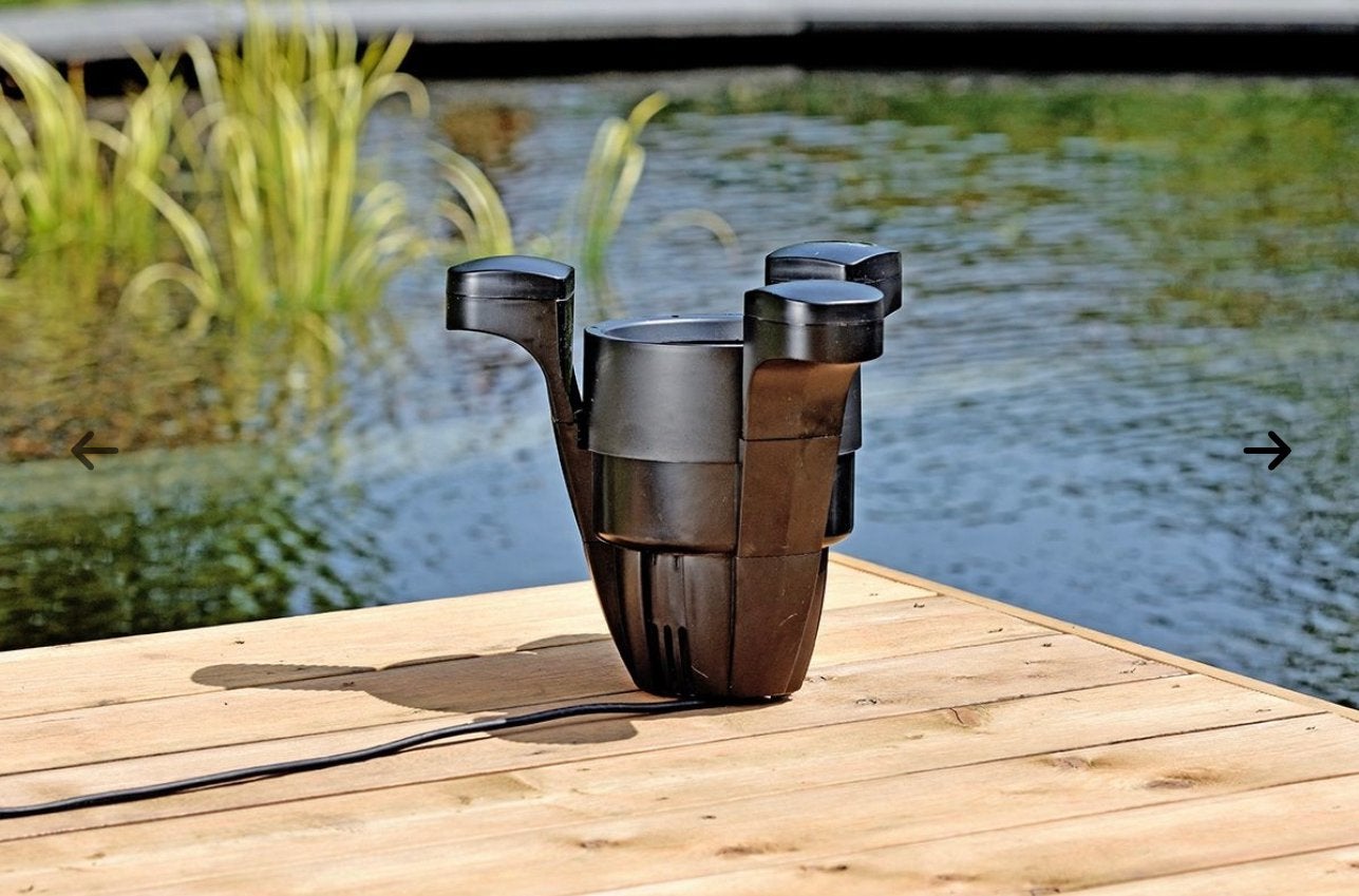 Aquaforte Drijvende Skimmer met Pomp 60W - Vijver tot 50m², Ophalen of Verzenden, Zo goed als nieuw