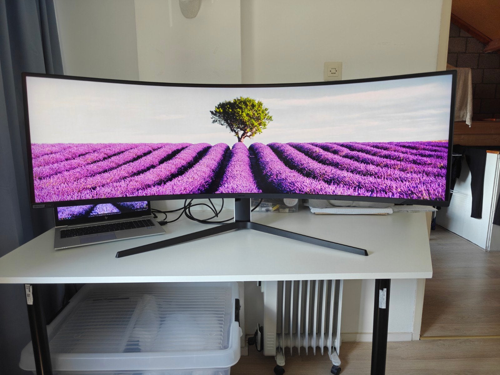 Samsung Odyssey G9 Neo 49 inch Curved Gaming Monitor, In hoogte verstelbaar, VA, Zo goed als nieuw, HDMI