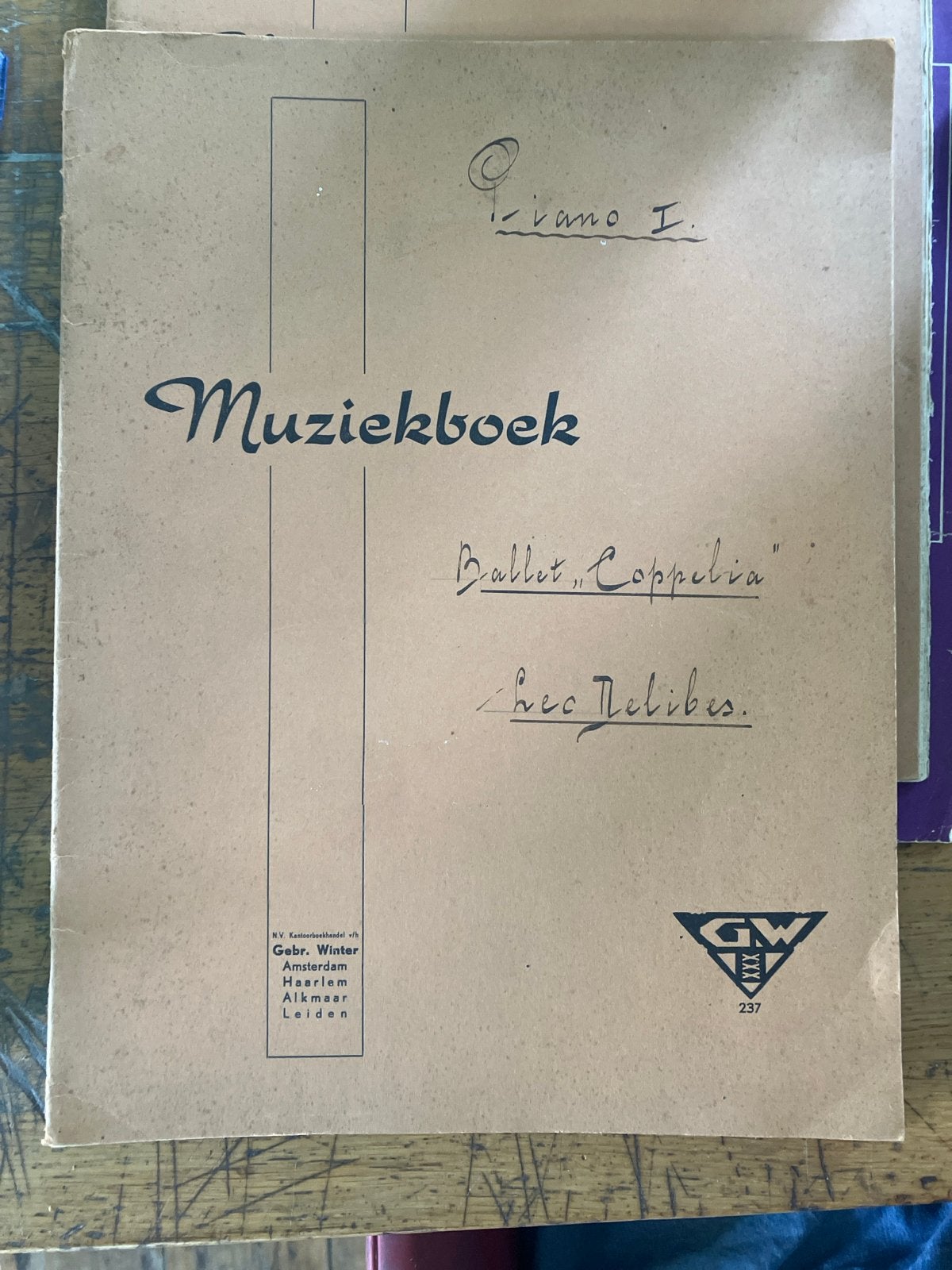 Muziekboek Ballet "Coppelia" van Léo Delibes (Piano I), Gebruikt, Klassiek, Ophalen of Verzenden, Artiest of Componist