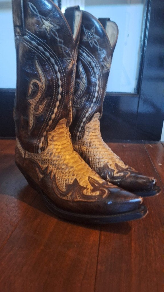 Stoere leren heren laarzen Sendra, Ophalen, Bruin, Boots, Gedragen