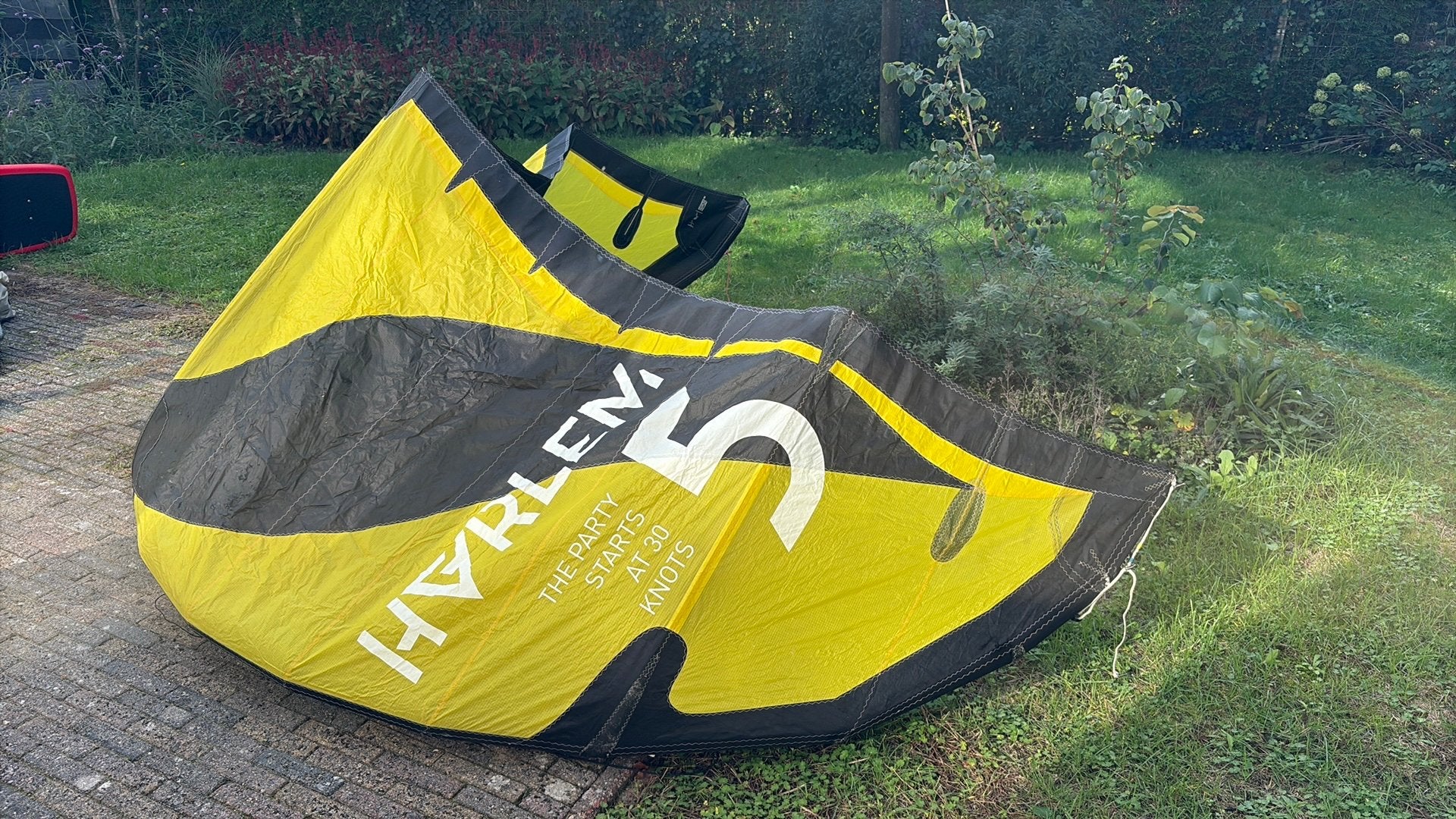 5m Harlem storm kite, Watersport en Boten, Ophalen, Gebruikt, Geen board, Kite