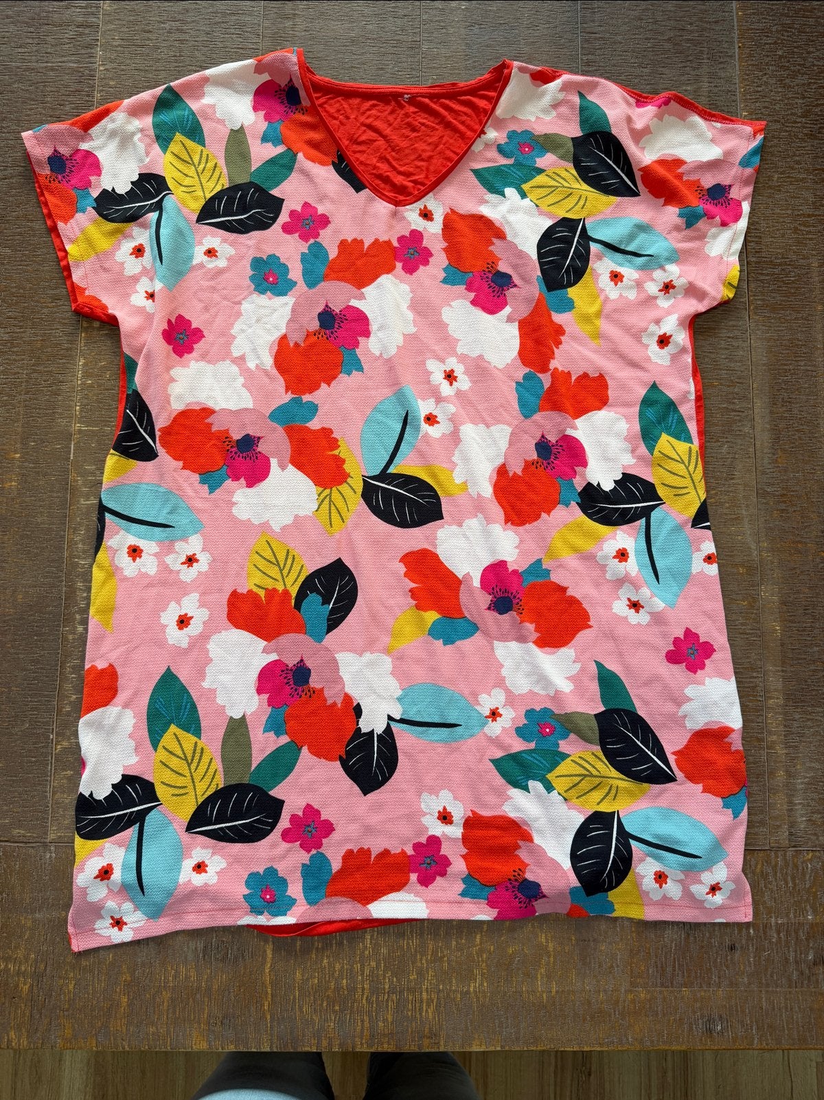 Paprika Tuniek Maat 46 - Kleurrijke Bloemenprint, Verzenden, Gedragen, Maat 46/48 (XL) of groter, Meerkleurig