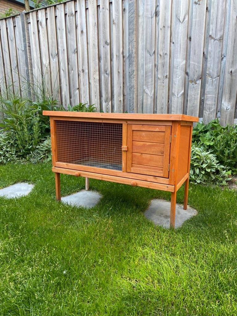 Houten konijnenhok, Zo goed als nieuw, Hok, 75 tot 110 cm, Cavia