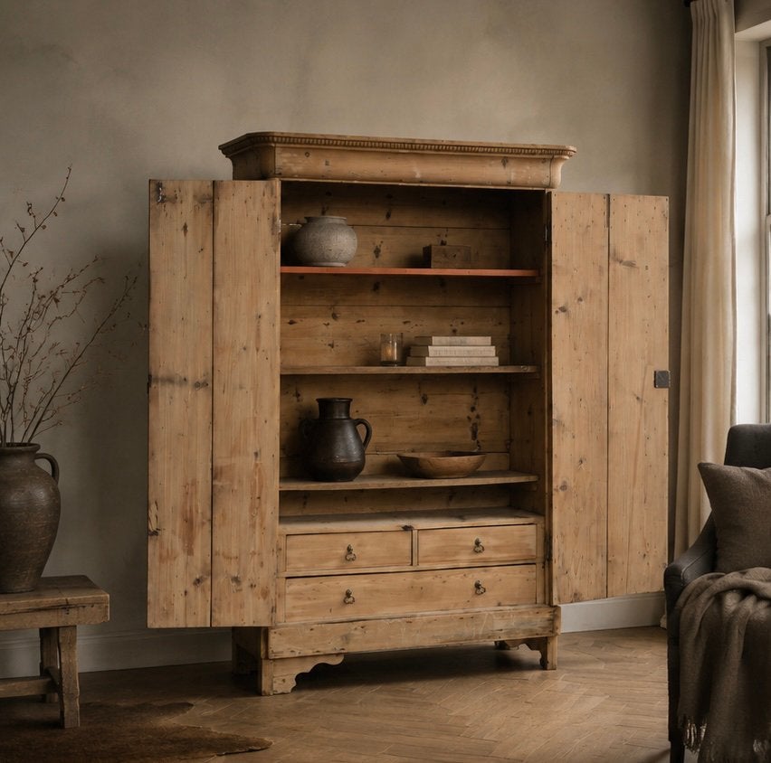 Prachtige oude houten Biedermeier kast – karaktervol, Antiek en Kunst, Antiek | Meubels | Kasten, Ophalen