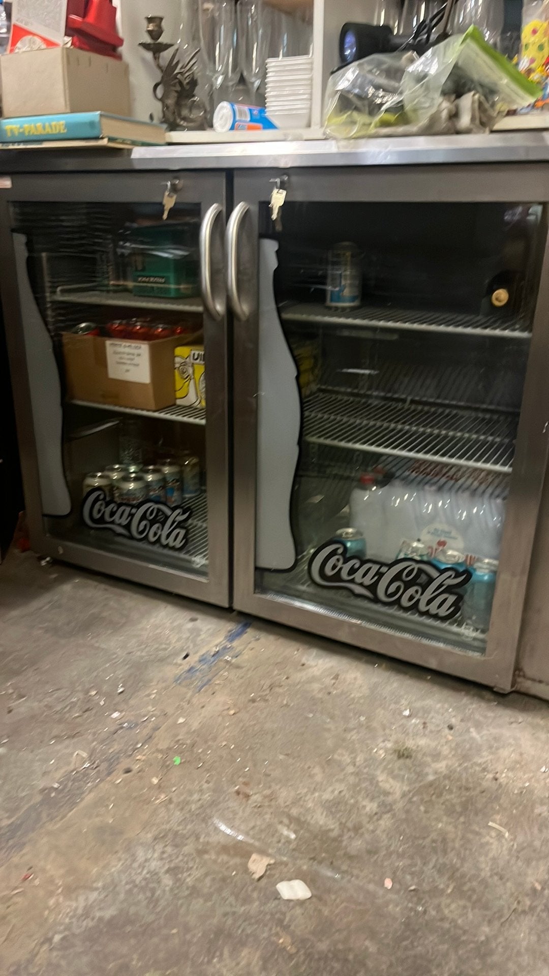 Gamko koelwerkbank dubbeldeurs Coca-Cola, Ophalen, Zonder vriesvak, 200 liter of meer, 60 cm of meer