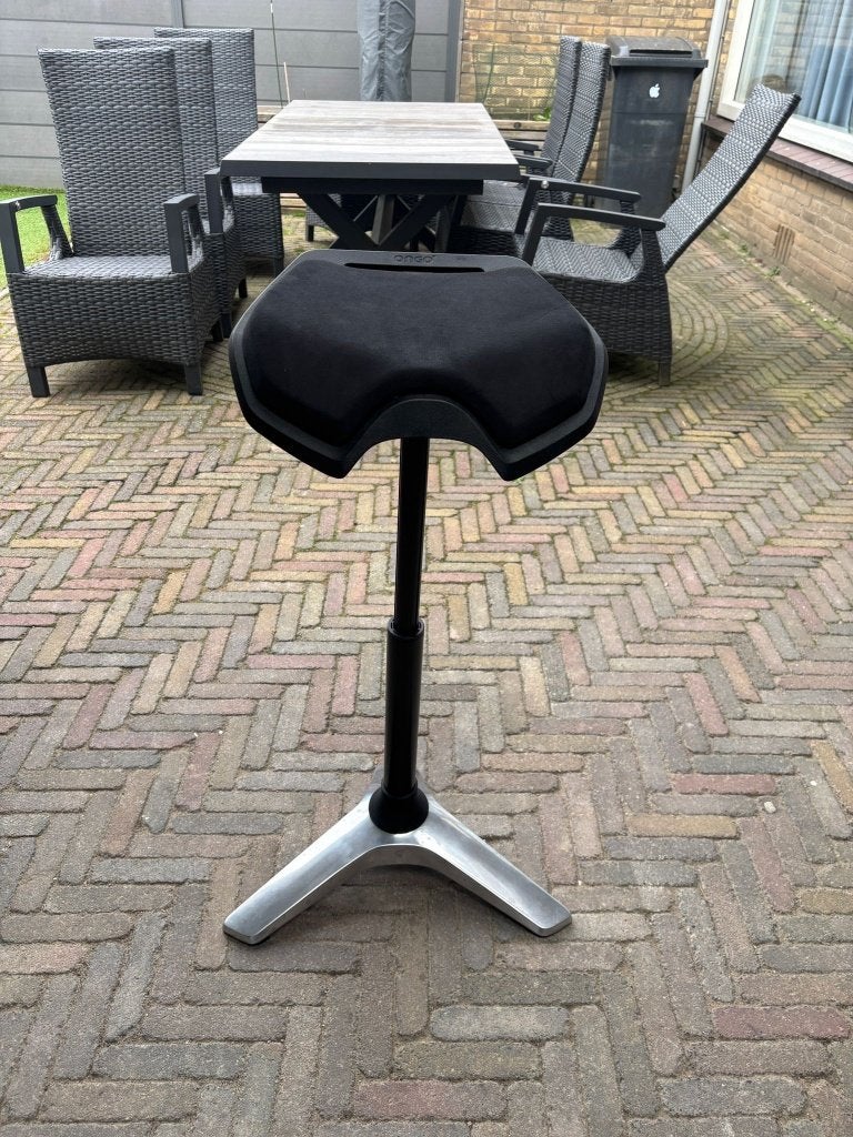 Ergonomische ONGO Stand standaardmodel zit-sta kruk, Ophalen, Gebruikt, Zwart, Bureaukruk