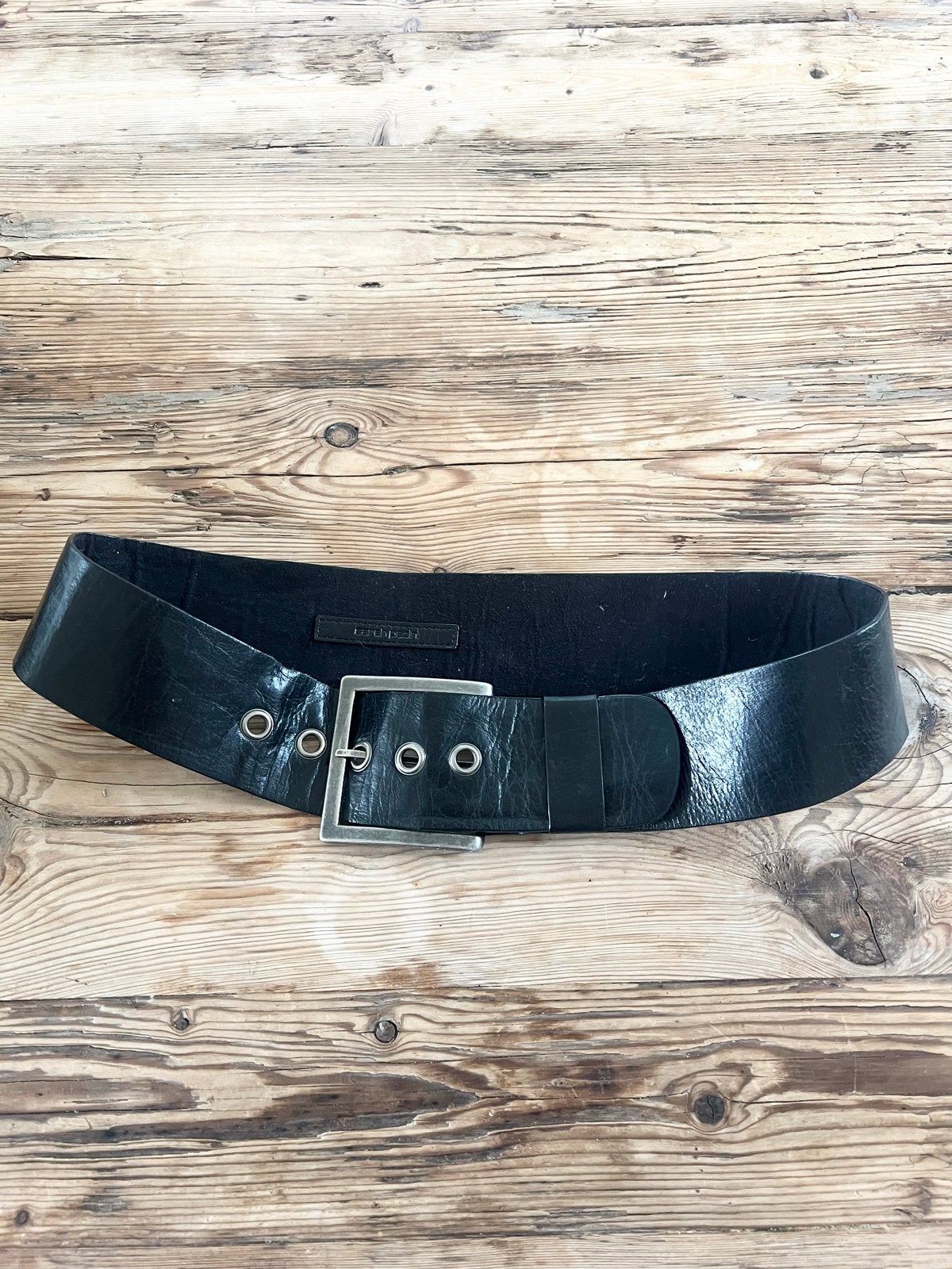 Sarah Pacini brede leren riem, maat 1 (36/38), 80 tot 90 cm, 5 cm of meer, Heupriem, Ophalen of Verzenden