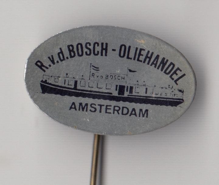 Amsterdam Scheepvaart vd Bosch Olie speldje, Gebruikt, Niet vindbaar, Niet vindbaar, Speldje of Pin