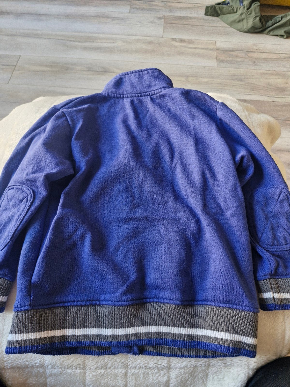 Blauw paars vest maat 104, Trui of Vest, Onbekend, Ophalen of Verzenden, Zo goed als nieuw