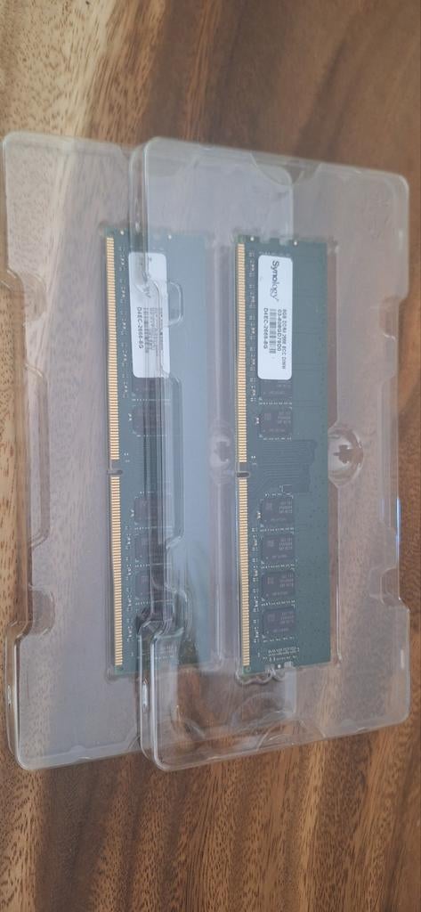 2x Synology 8GB DDR4 ECC DIMM RAM voor NAS/Server, Computers en Software, RAM geheugen, Server, DDR4, 8 GB, Nieuw