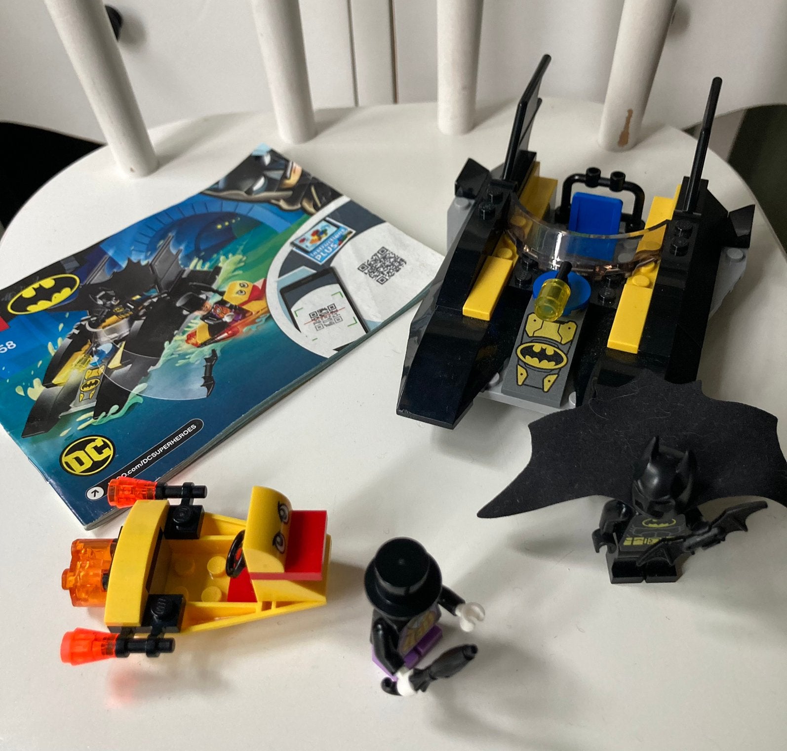 Lego DC Comics 76158 Batboot en pinguïn achtervolging, Lego, Ophalen of Verzenden, Icons, Complete set