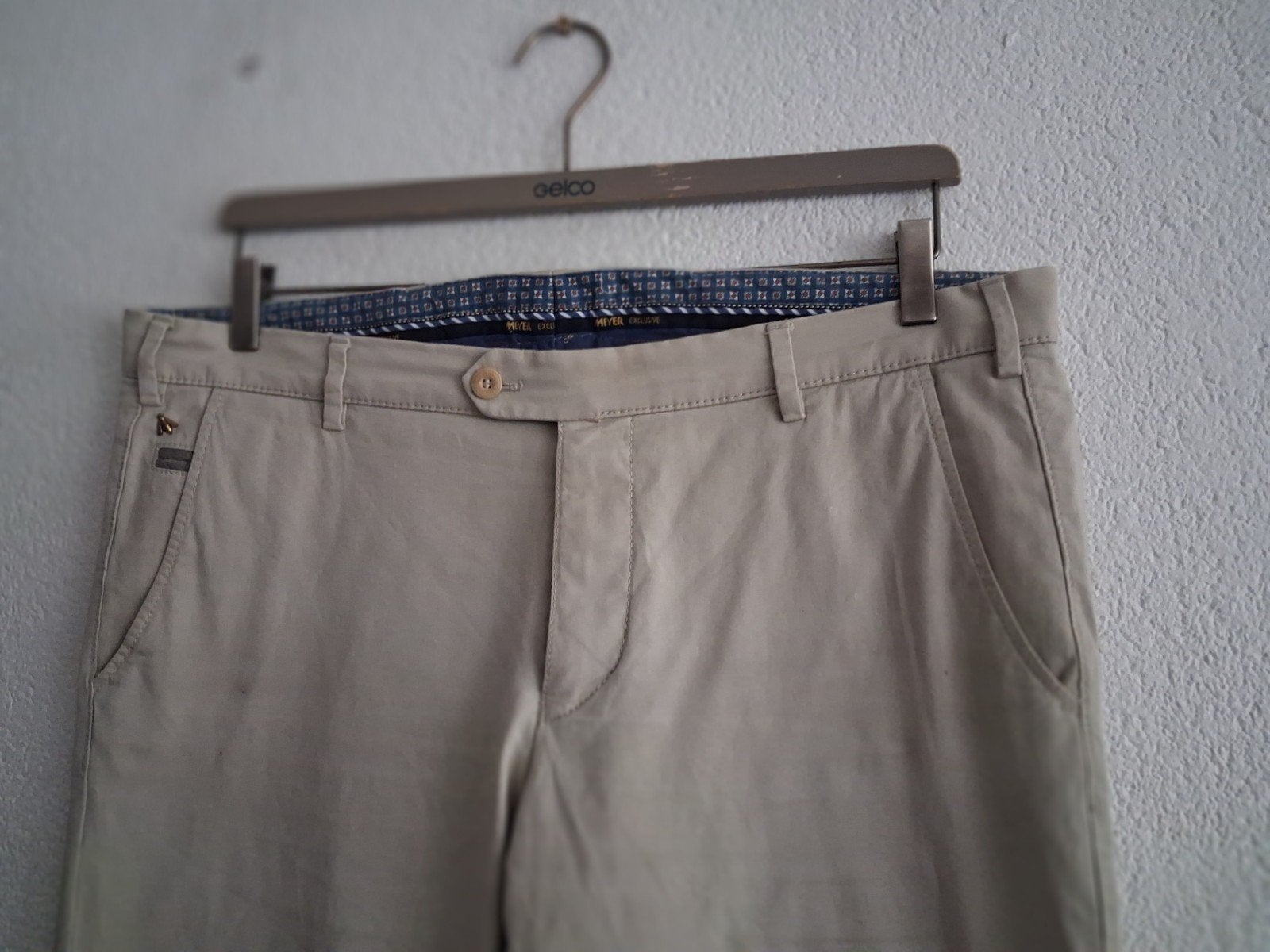 Meiyer Stijlvolle beige heren chino - Maat 25 (W/L 93/80), Kleding | Heren, Broeken en Pantalons, Onbekend, Beige, Overige maten