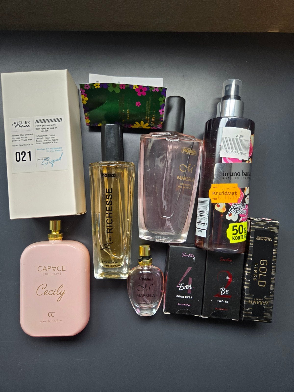 Diverse parfum, Ophalen of Verzenden, Parfumfles